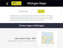 Tablet Screenshot of michigan-map.info